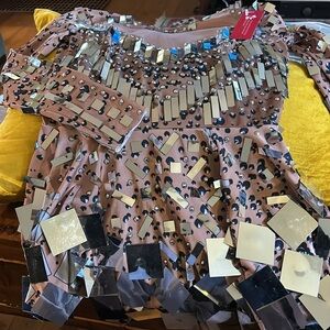 Born in Stockholm Mirror Dress, Size M,Beige
Statement piece.Never worn,tags on